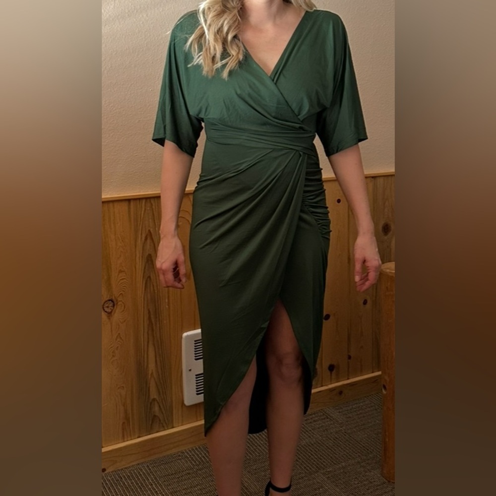 Baltic Born Elegant Green Wrap Skirt